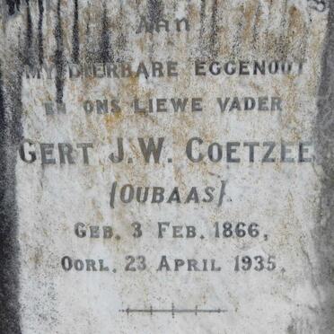 COETZEE Gert J.W. 1866-1935