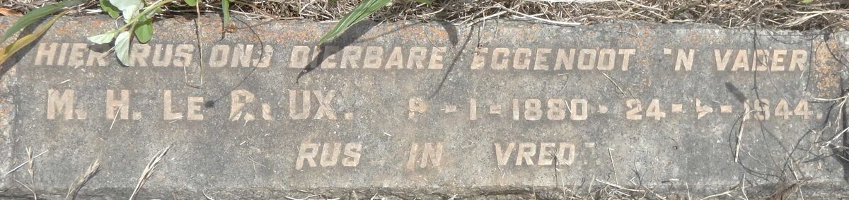 ROUX M.H., le 1880-1944