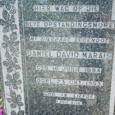 MARAIS Daniel David 1894-1953