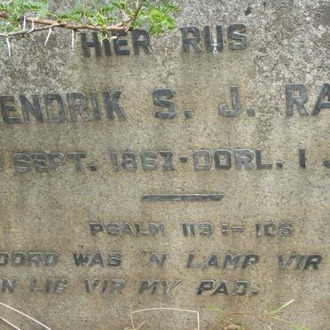 RALL Hendrik S.J. 1861-1947