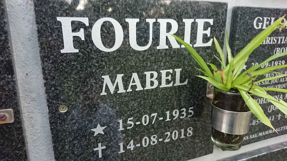 FOURIE Mabel 1935-2018