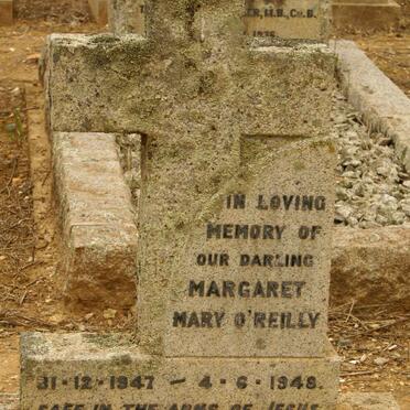 O'REILLY Margaret Mary 1947-1948