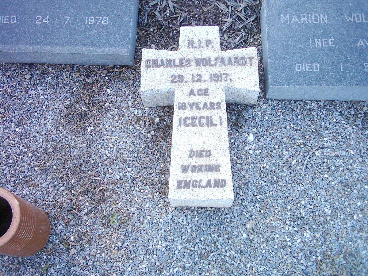 WOLFAARDT Charles -1917