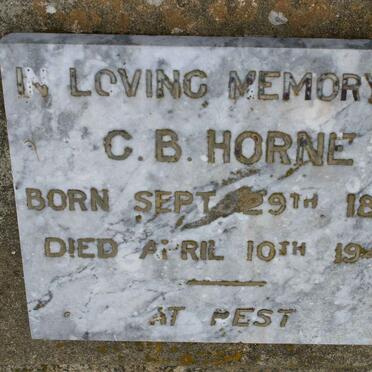 HORNE C.B. 1875-1948