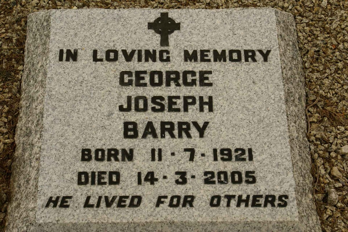 BARRY George Joseph 1921-2005