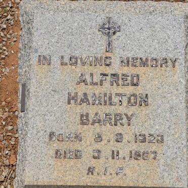 BARRY Alfred Hamilton 1923-1967