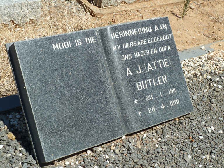 BUTLER A.J. 1911-1981