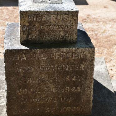 DEVENTER Daniel Hendrik, van 1947-1948