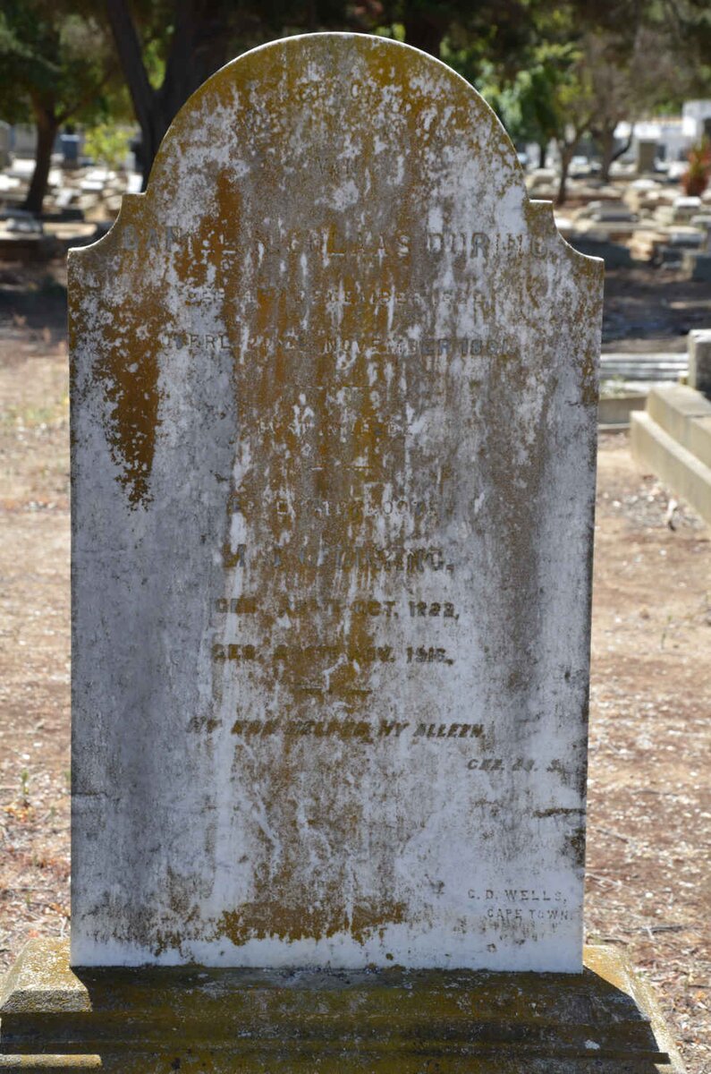 DURING Daniel Nicolaas -1891 :: DURING Maria Johanna Christina nee KIES 1822-1916