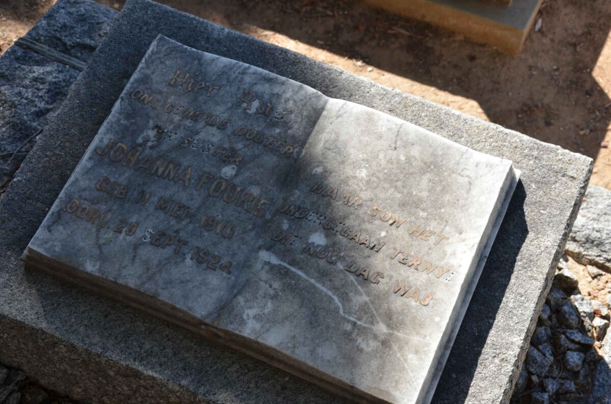 FOURIE Johanna 1910-1924