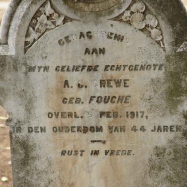 GREWE A.C. nee FOUCHE -1917