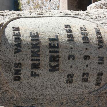 KRIEL Frikkie 1868-1952