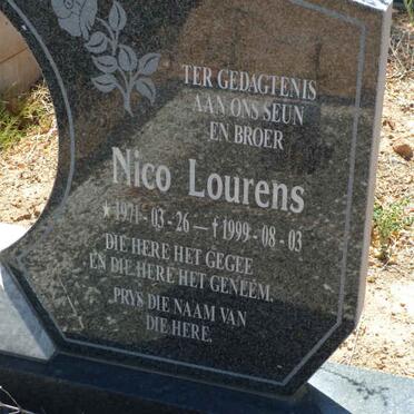 LOURENS Nico 1971-1999