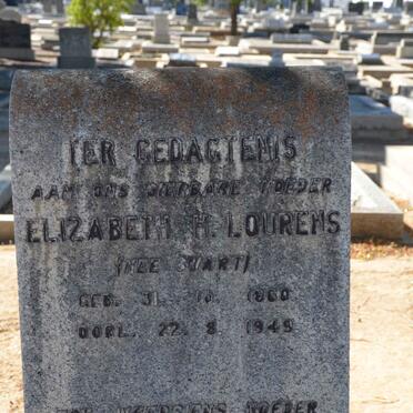 LOURENS Elizabeth H. nee SWART 1860-1949