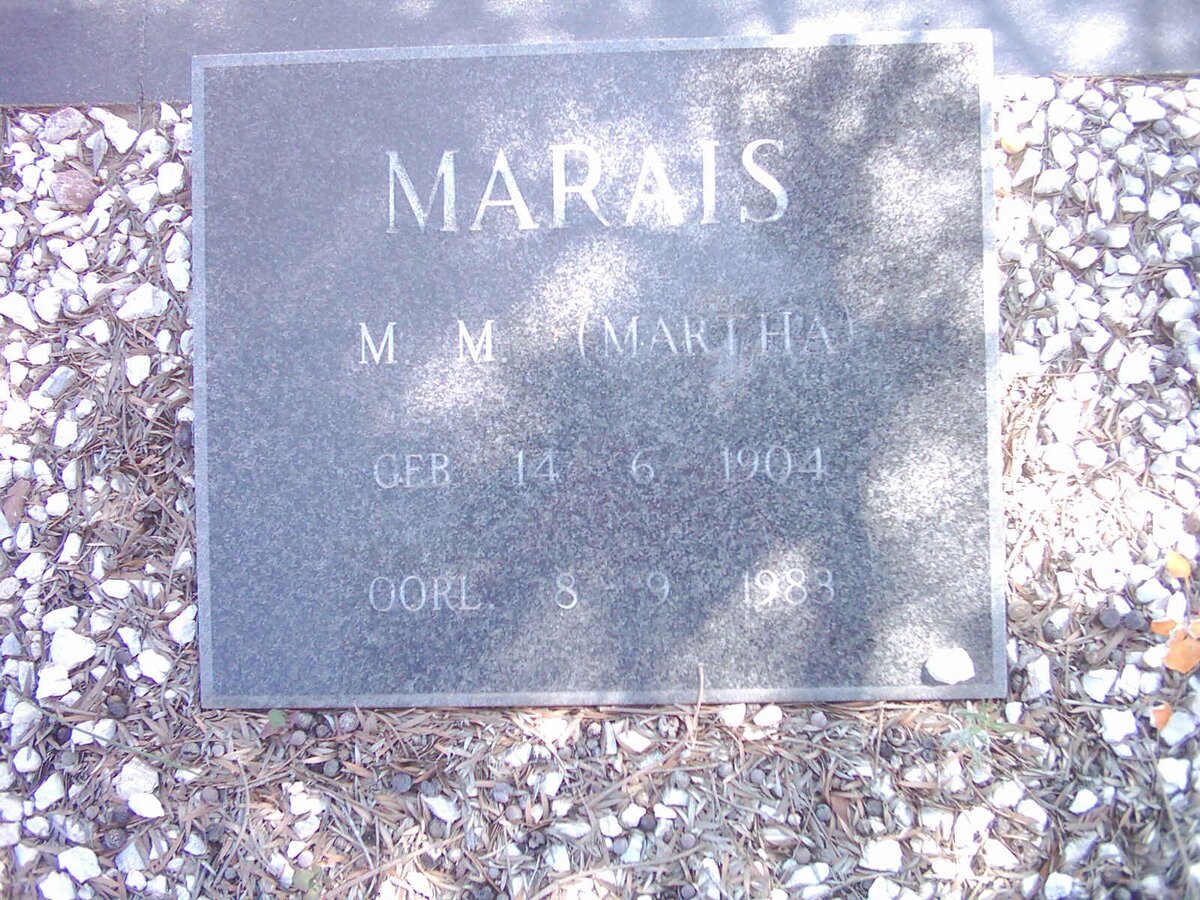MARAIS M.M. 1904-1983