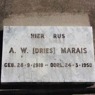 MARAIS A.W. 1919-1950