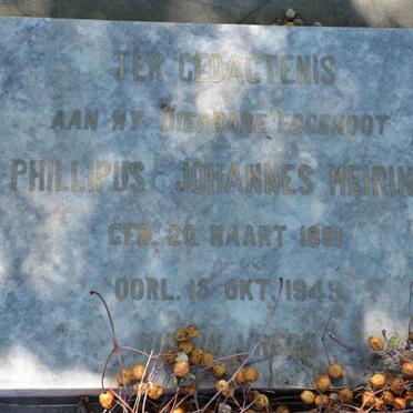 MEIRING Phillipus Johannes 1881-1949