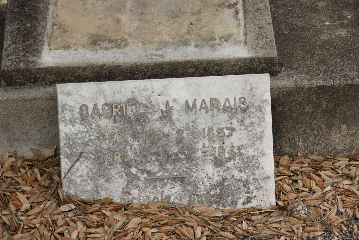 MARAIS Gabriel J. 1857-1941