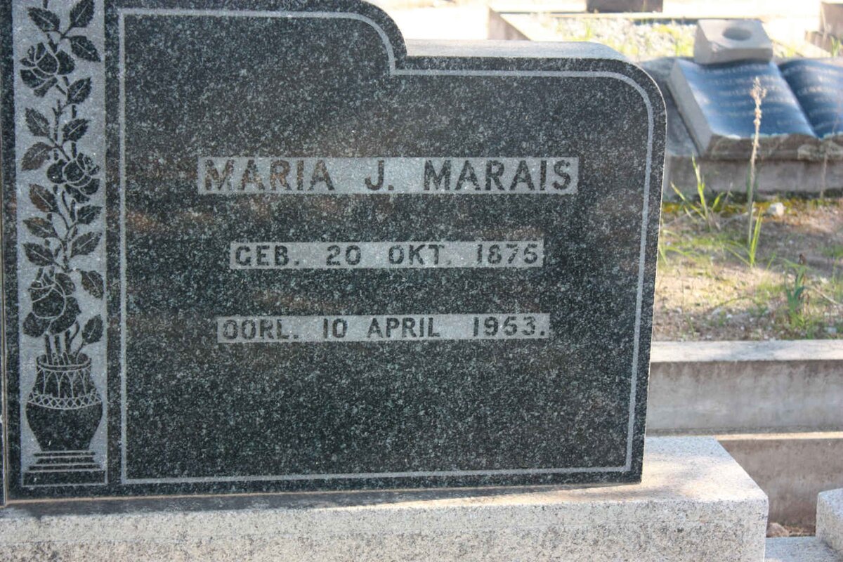 MARAIS Maria J. 1875-1953