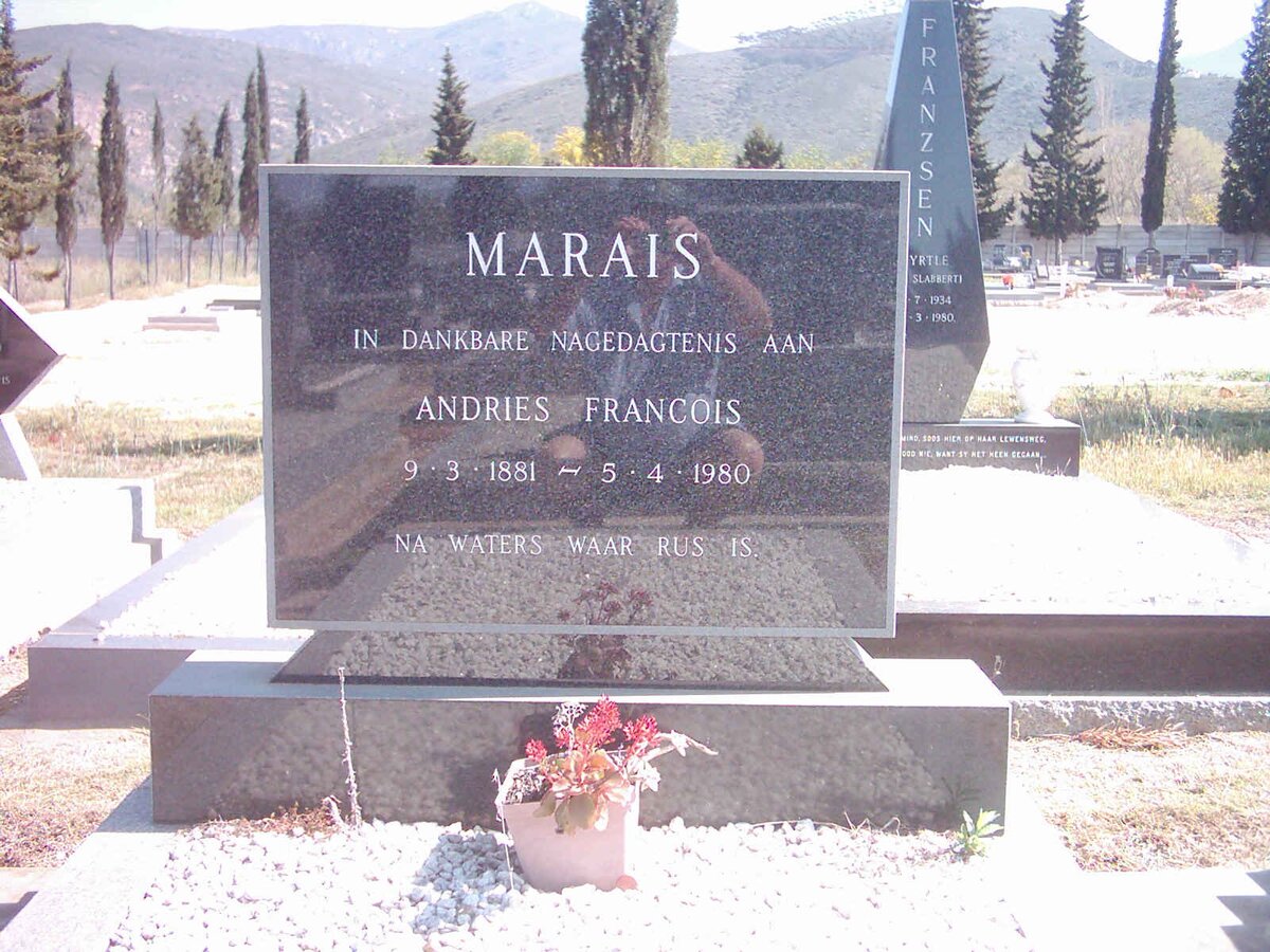MARAIS Andries Francois 1881-1980