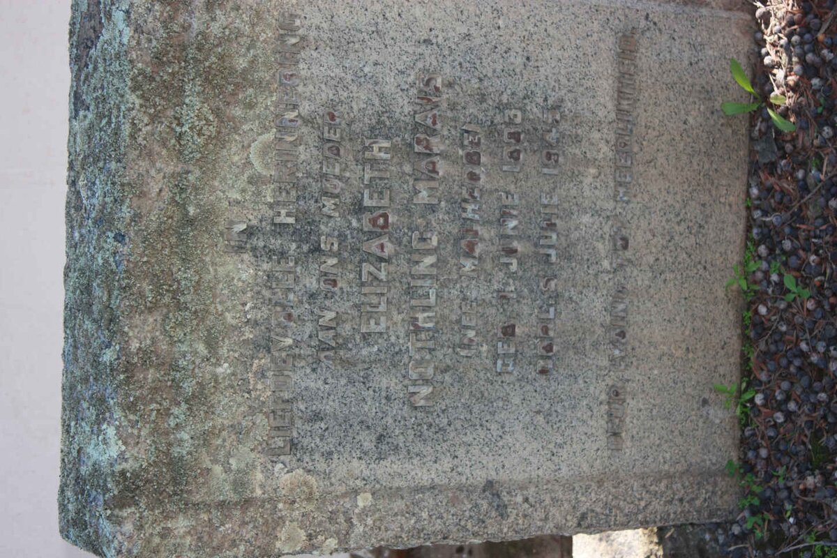 NOTHLING Elizabeth MARAIS nee MALHERBE 1883-1945