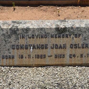 OSLER Constance Joan 1899-1969