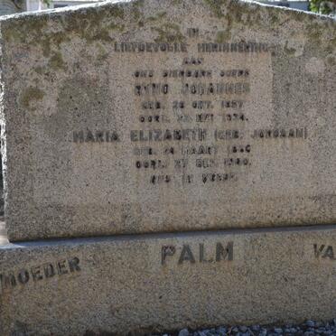 PALM Ryno Johannes 1857-1934 &amp; Maria Elizabeth JORDAAN 1866-1940