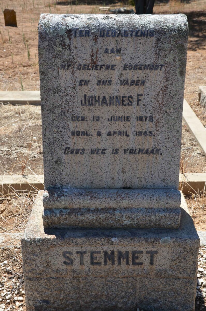 STEMMET Johannes F. 1876-1943