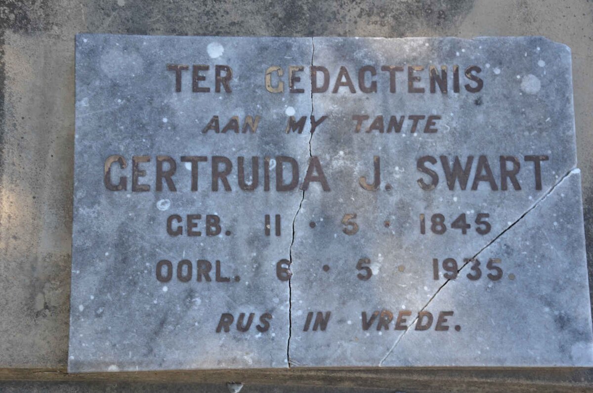 SWART Gertruida J. 1845-1935