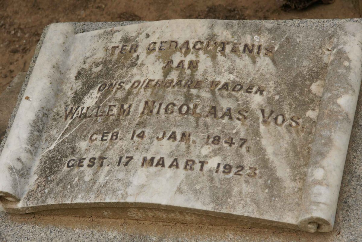 VOS Willem Nicolaas 1847-1923