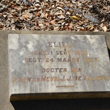 VILLIERS Elies, de 1925-1927