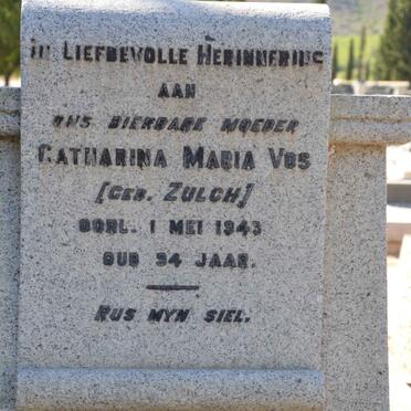 VOS Catharina Maria nee ZULCH -1943