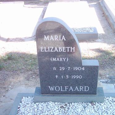WOLFAARD Maria Elizabeth 1904-1990