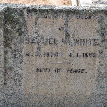 WHITE Samuel M. 1875-1952