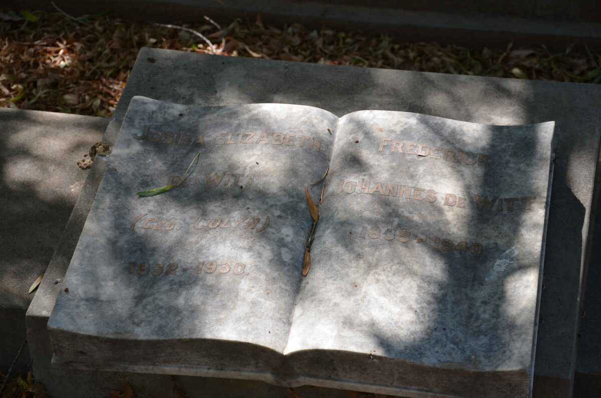 WITT Frederick Johannes, de 1855-1940 &amp; Josina Elizabeth COLYN 1852-1930