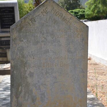 ZWART Magdalena J. 1835-1900