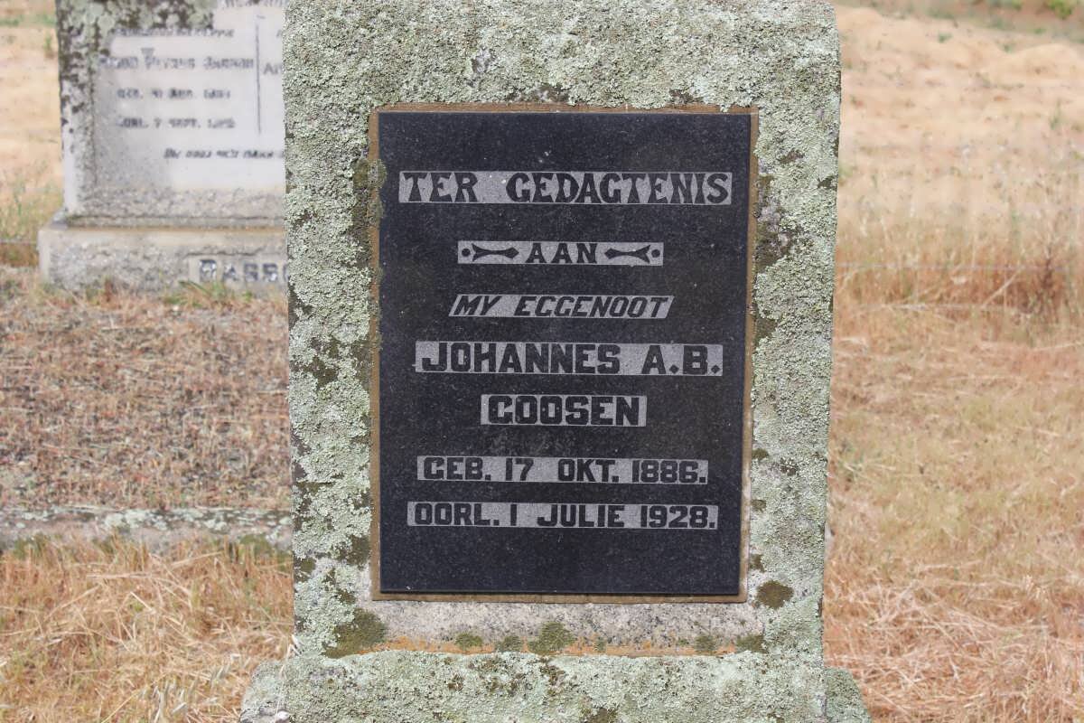 GOOSEN Johannes A.B. 1886-1928