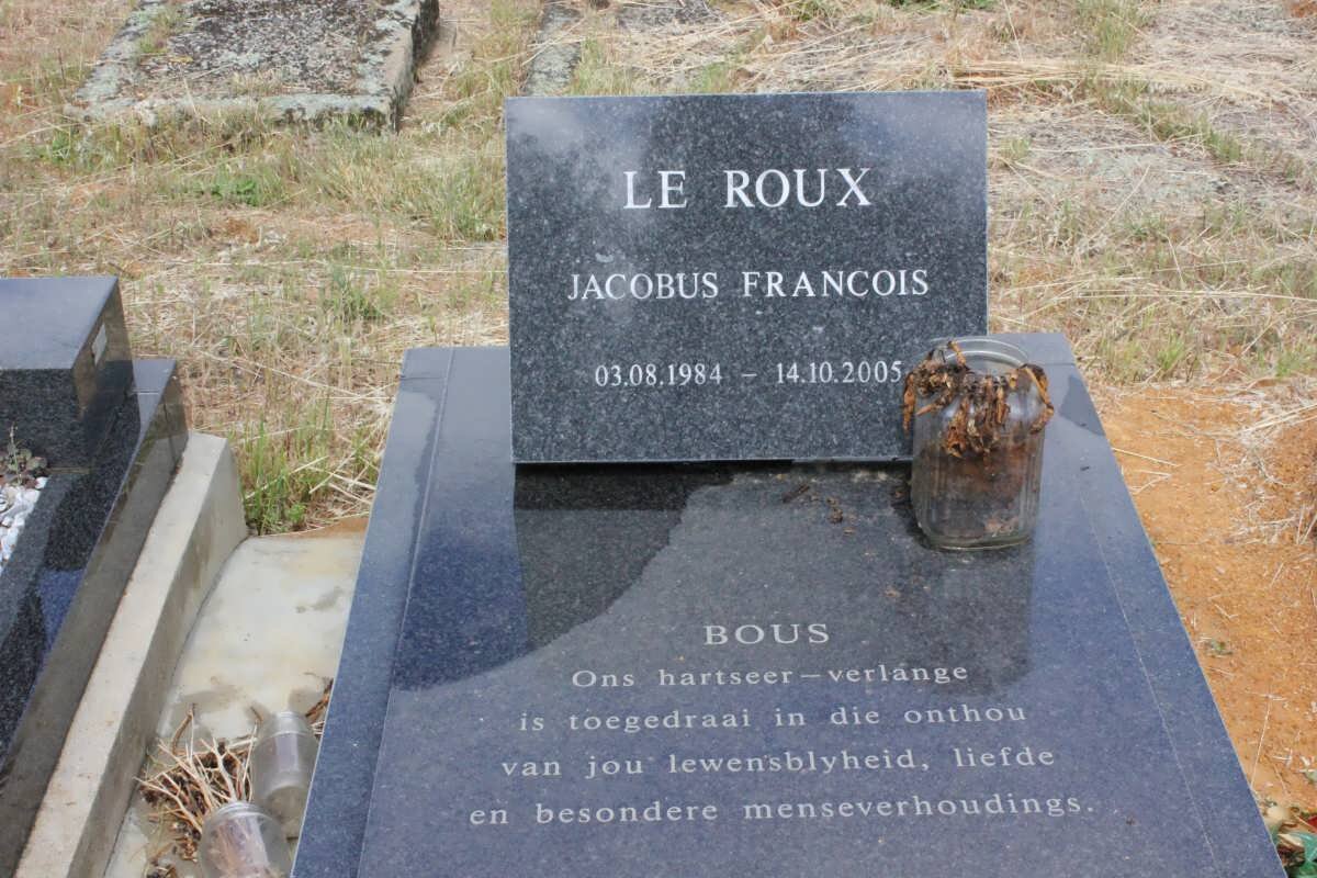 ROUX Jacobus Francois, le 1984-2005