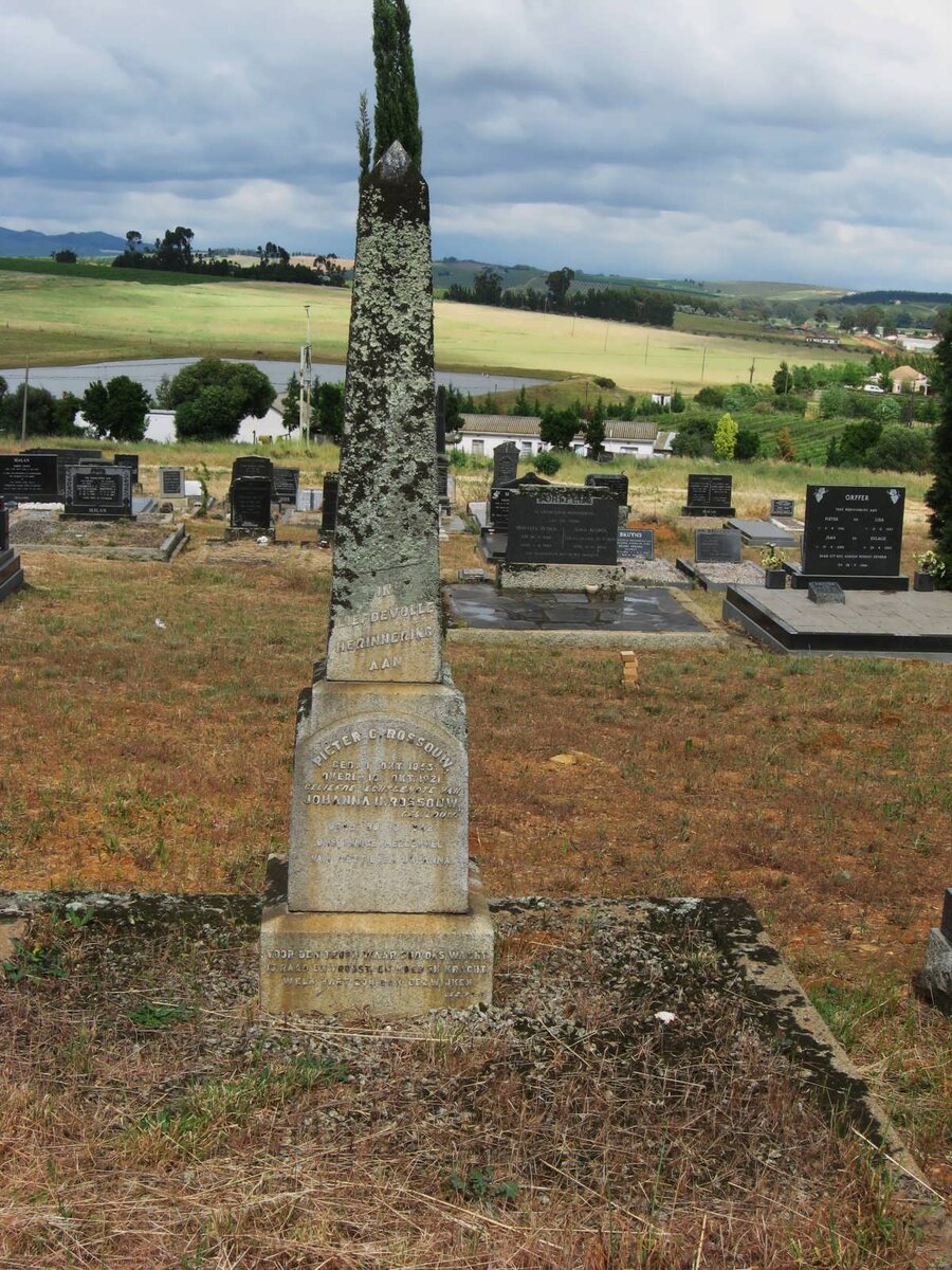 ROSSOUW Pieter C. 1853-1921 &amp; Johanna H. LOUW -1942