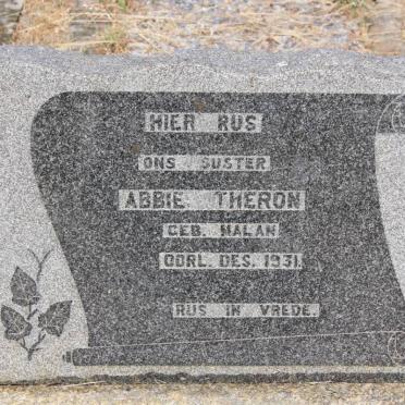 THERON Abbie nee MALAN -1931