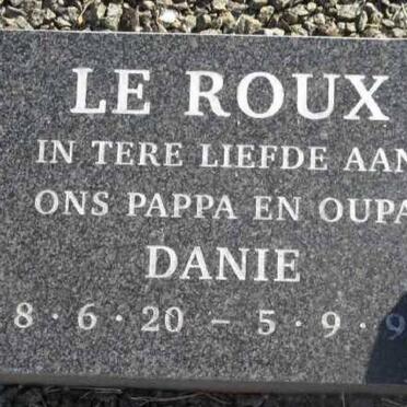ROUX Danie, le 1920-1996