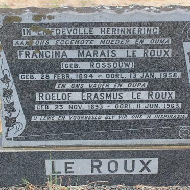 ROUX le :: ROSSOUW