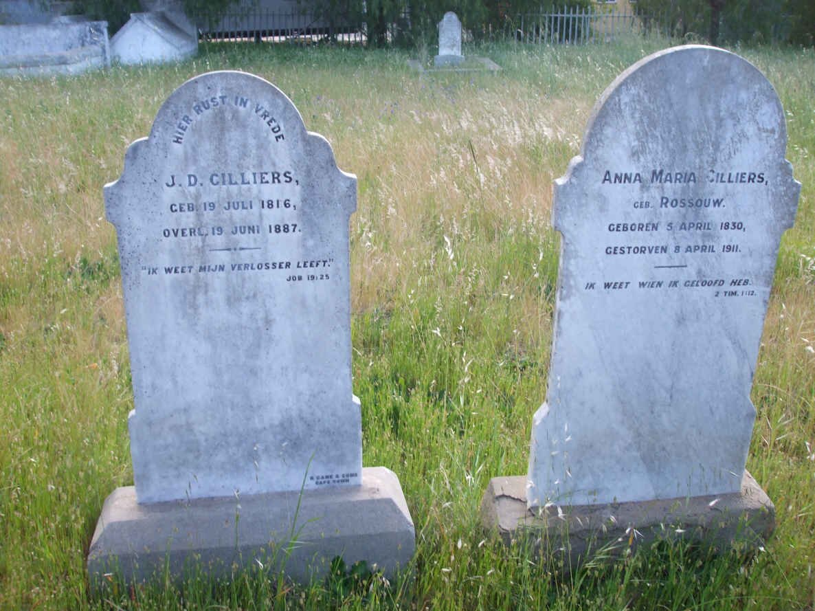 CILLIERS J.D. 1816-1887 :: CILLIERS Anna Maria nee ROSSOUW 1830-1911