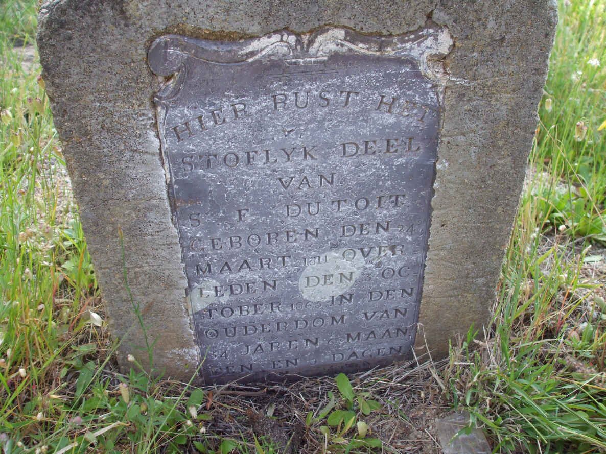 TOIT  S.F., du 1811-186?