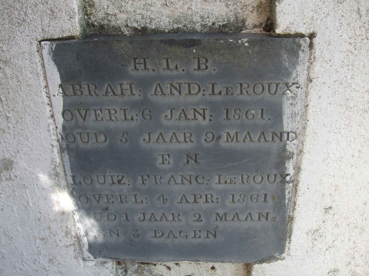 ROUX A., le  -1861 :: LE ROUX Louiz Franc -1861