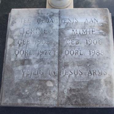 STRYDOM Jerrie 1905-1977 &amp; Mimie 1906-1988 