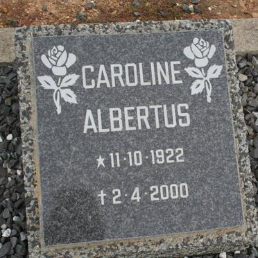 ALBERTUS Caroline 1922-2000