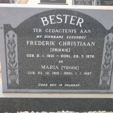 BESTER Frederik Christiaan 1901-1979 &amp; Maria 1910-1987