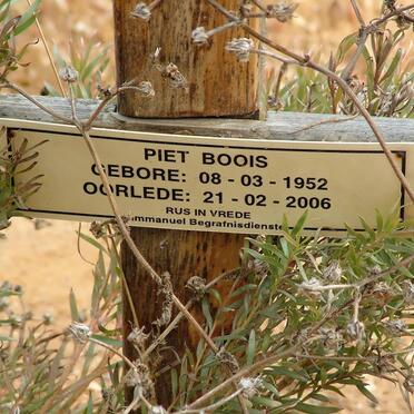 BOOIS Piet 1952-2006