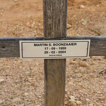 BOONZAAIER Martin S. 1959-2004